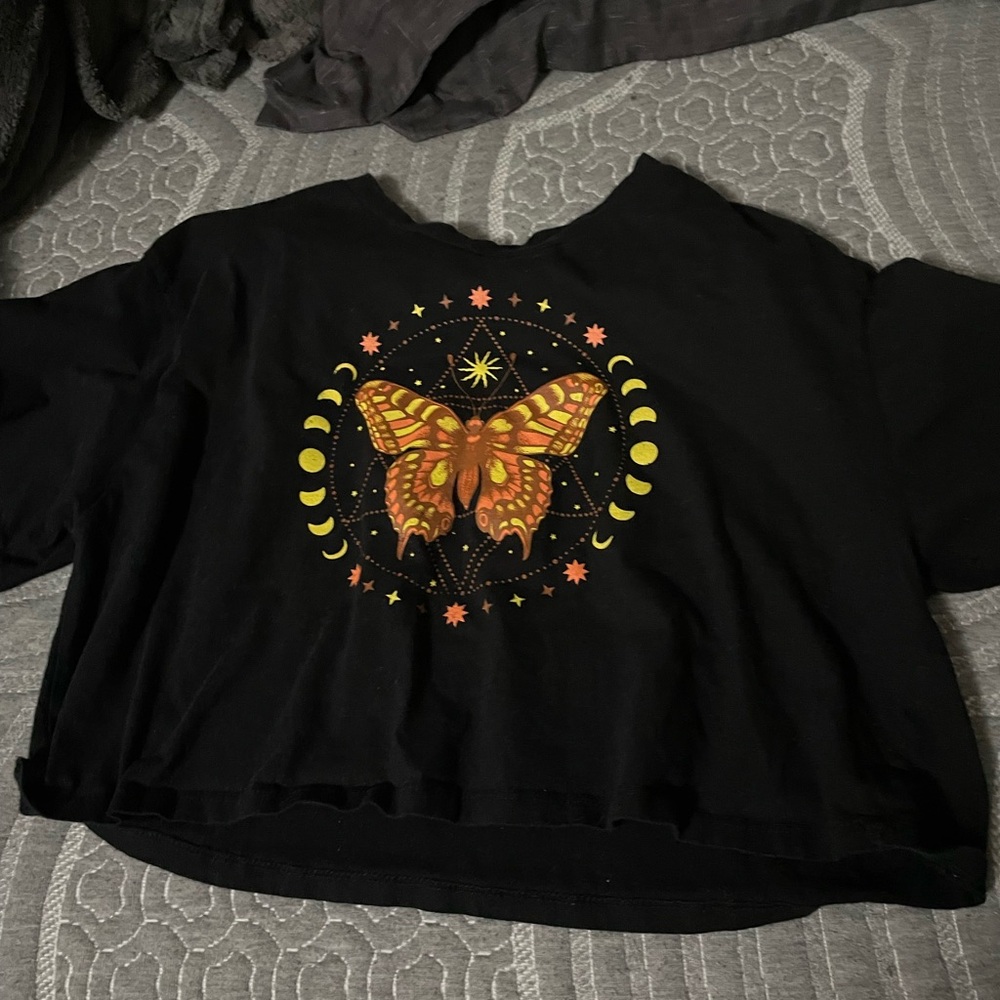 Butterfly crop top